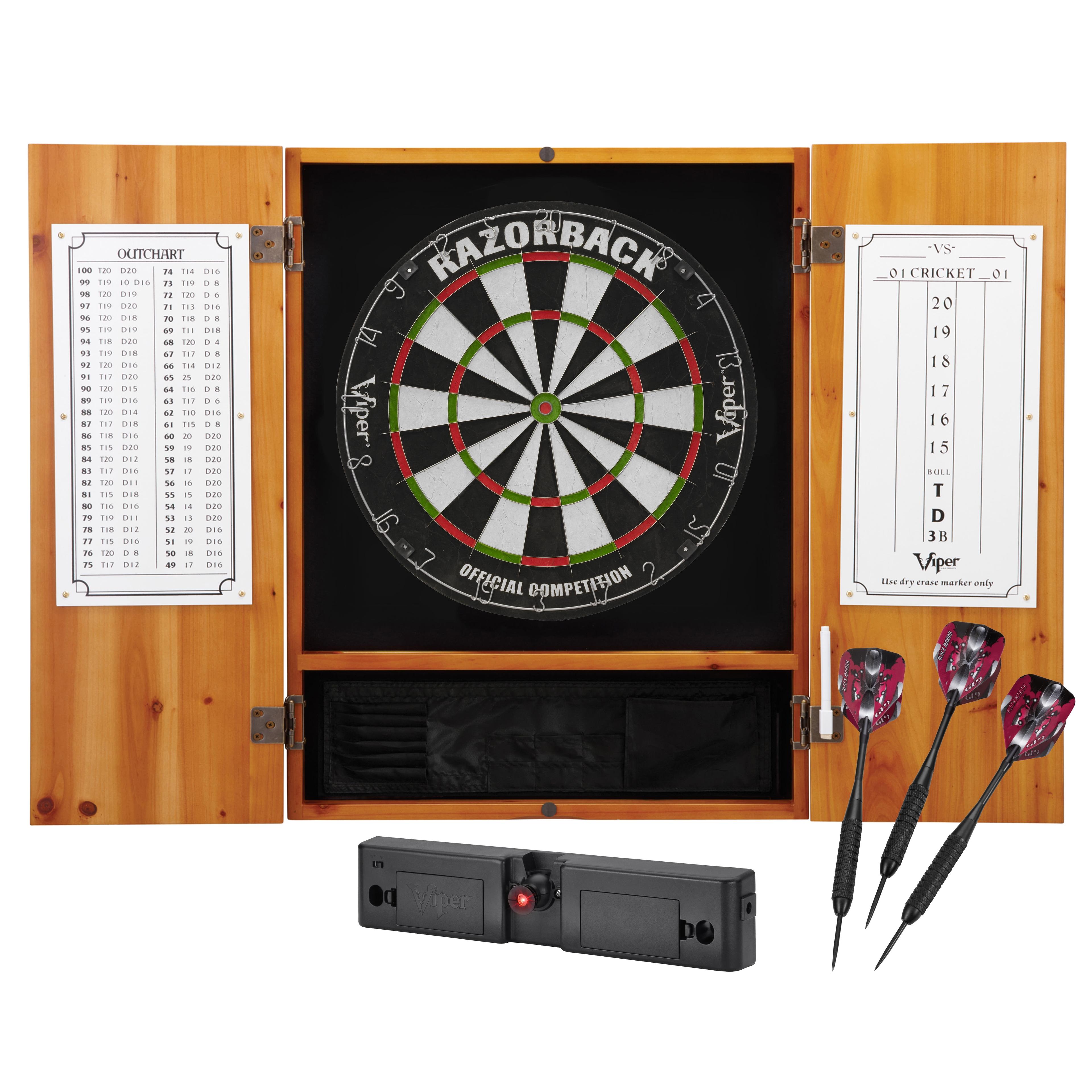 Metropolitan Bristle Dartboard and Cabinet Set with Darts