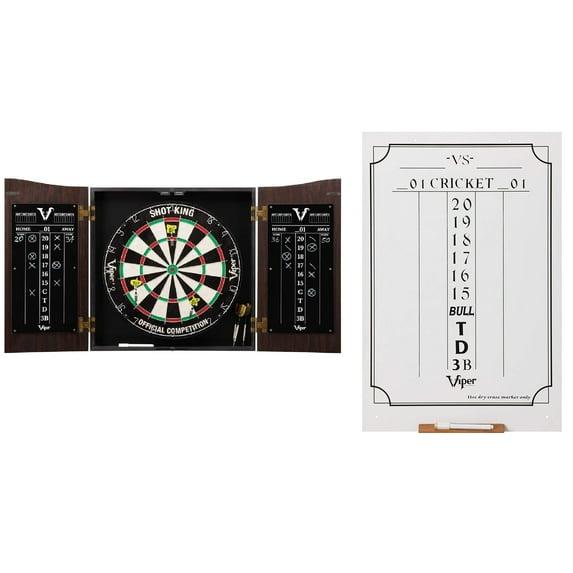 Viper Viper Vault Shot King Sisal Bristle Dartboard and Cabinet Set