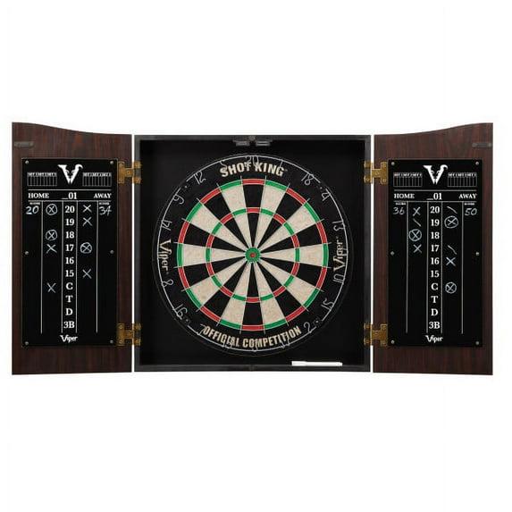 Viper Viper Vault Shot King Sisal Bristle Dartboard and Cabinet Set