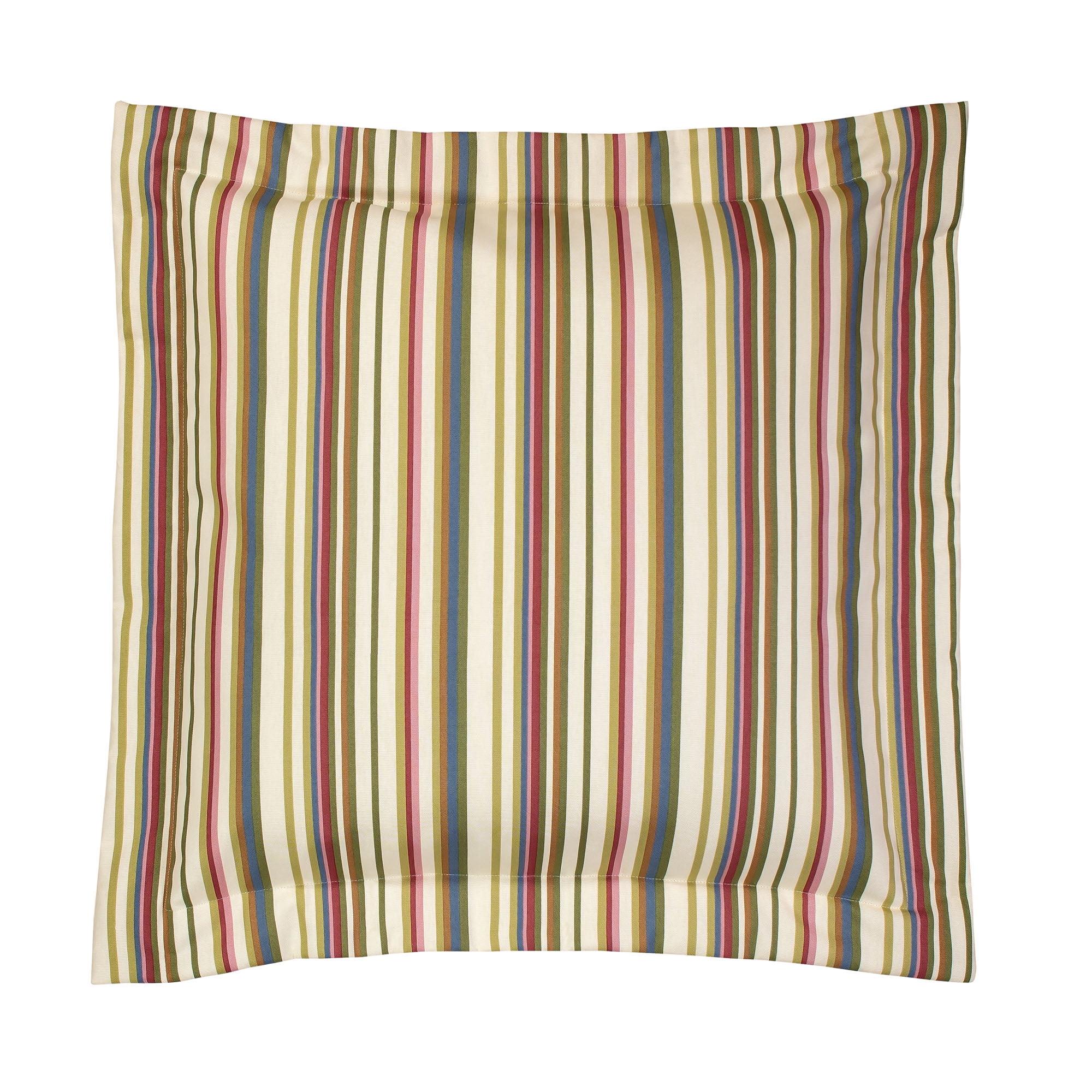 Virginia Multicolor Cotton Stripe Euro Sham