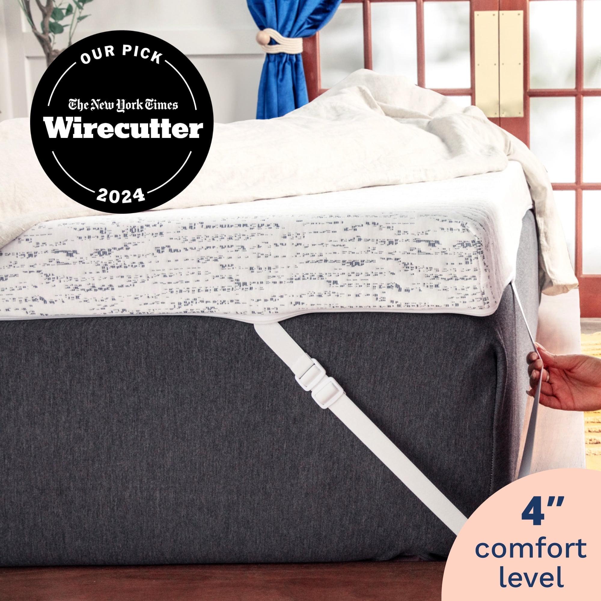 Mattress Topper - 4 Inch - Breathable Memory Foam - Select High Density by Viscosoft  Twin