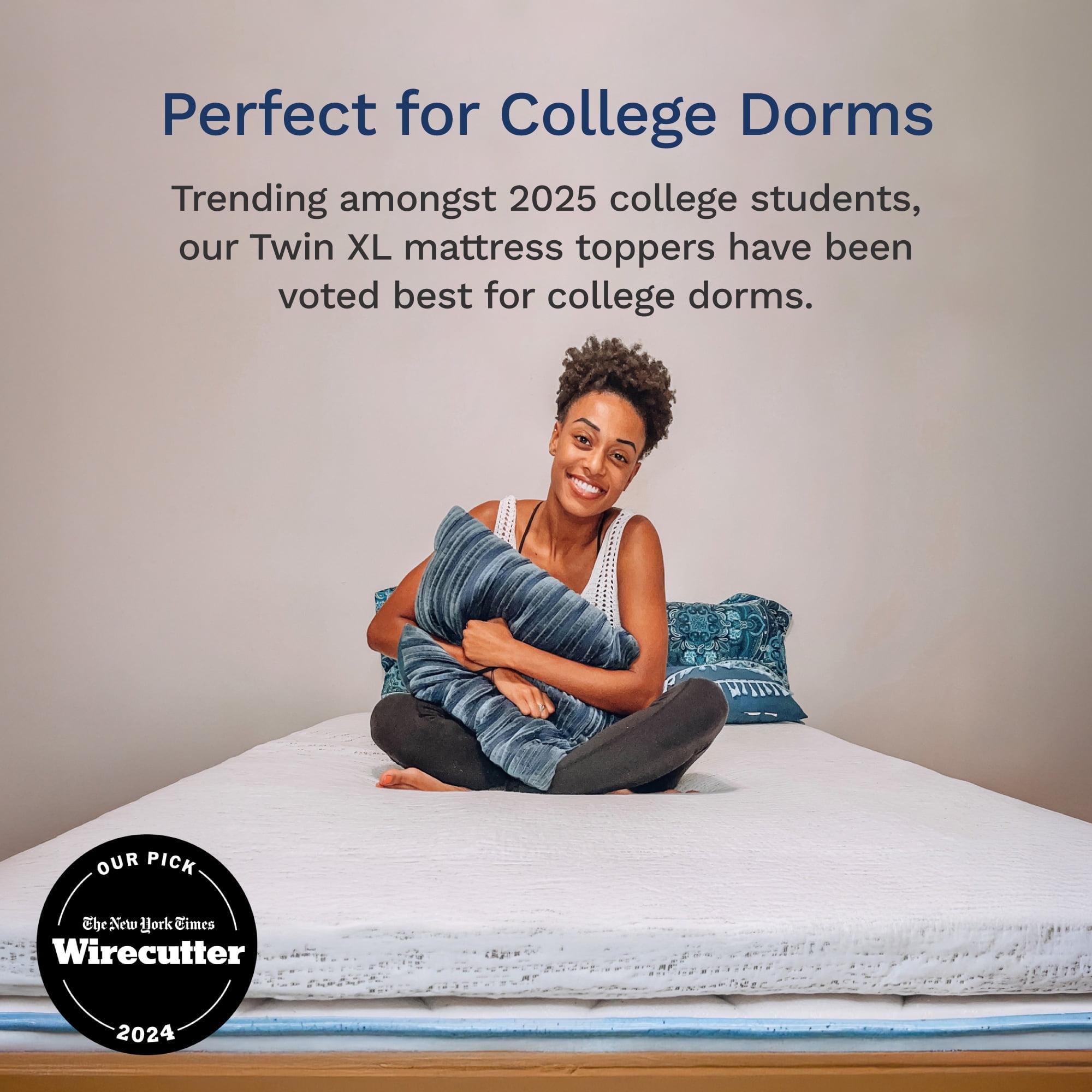 Mattress Topper - 4 Inch - Breathable Memory Foam - Select High Density by Viscosoft  Twin Extra Long