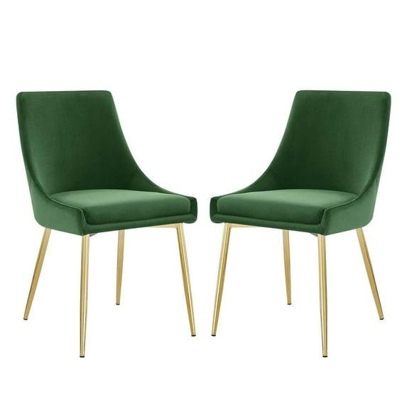 Modway Viscount Performance Velvet Dining Chairs | Wayfair