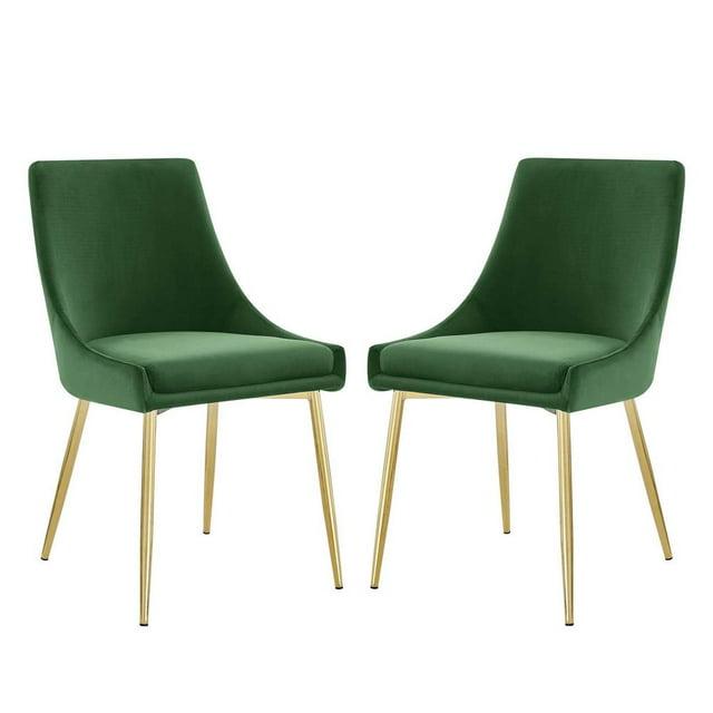Modway Viscount Performance Velvet Dining Chairs | Wayfair