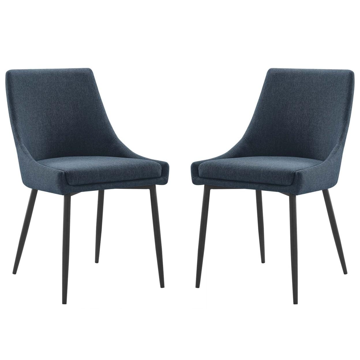 Modway Viscount Upholstered Fabric Dining Chairs - Set of 2