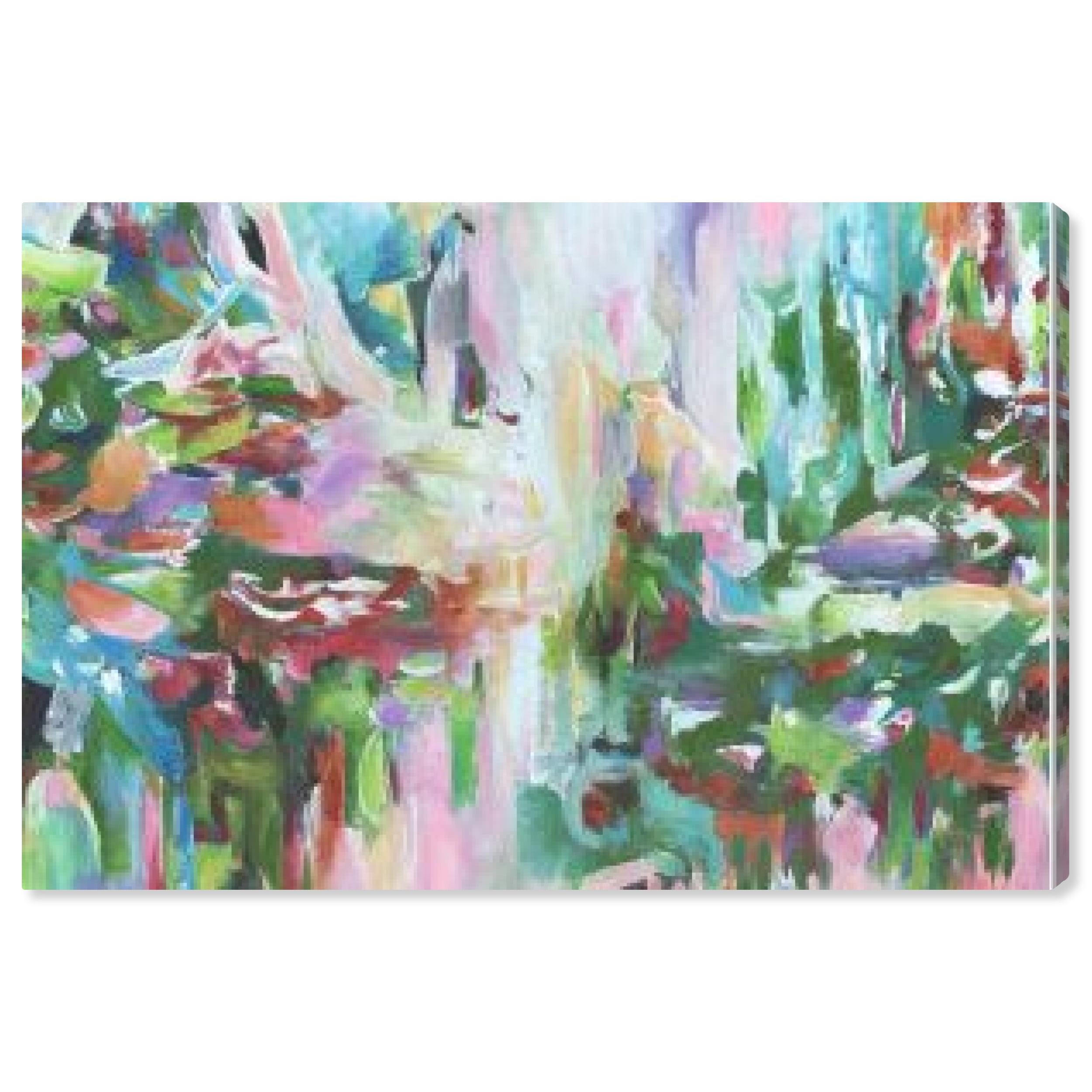 Art Remedy Vision Of Greens Green Abstract Wall Art by Art Remedy