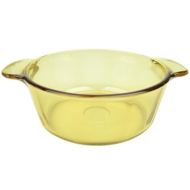 Visions VM1.25 1.25L Amber Glass Tinted Casserole Dutch Oven Dish