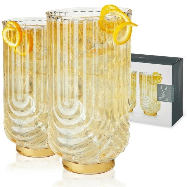 Viski Gatsby Highball Glasses