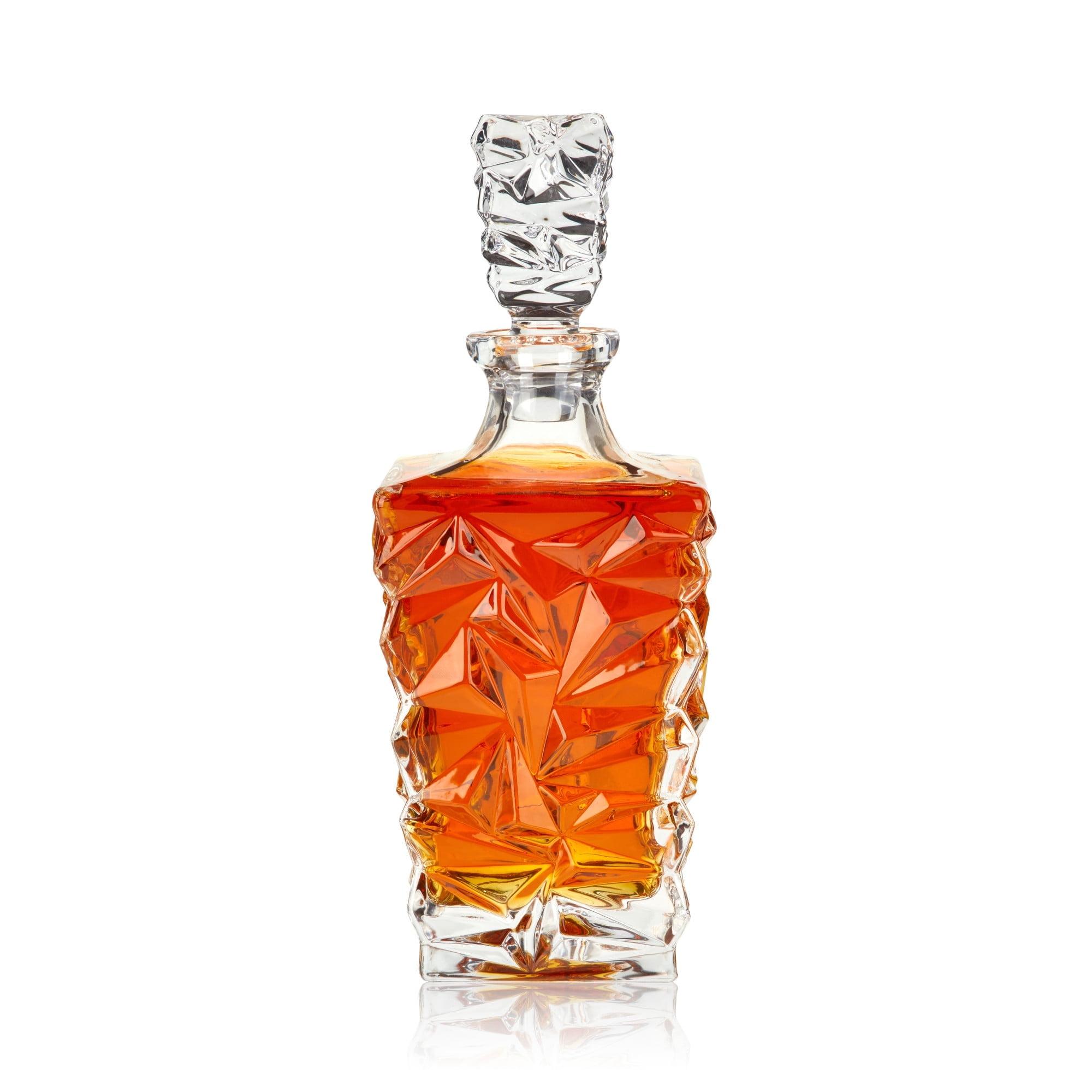 Viski Prism Crystal Whiskey Decanter
