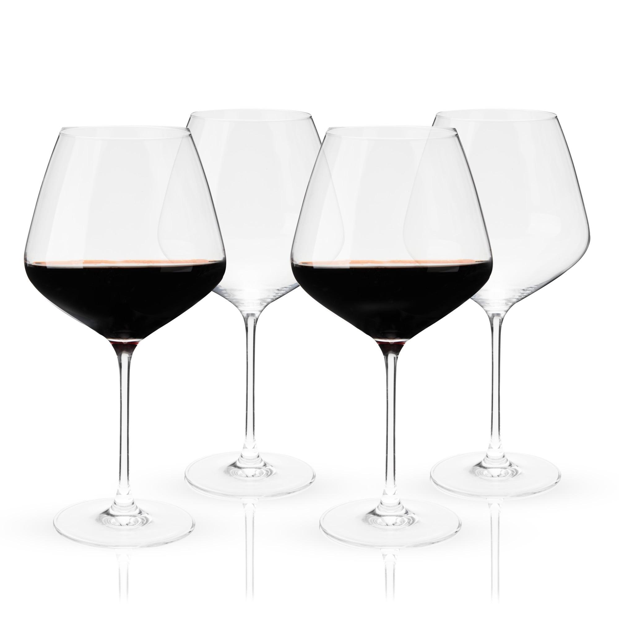 Reserve Inez Crystal Burgundy Glasses