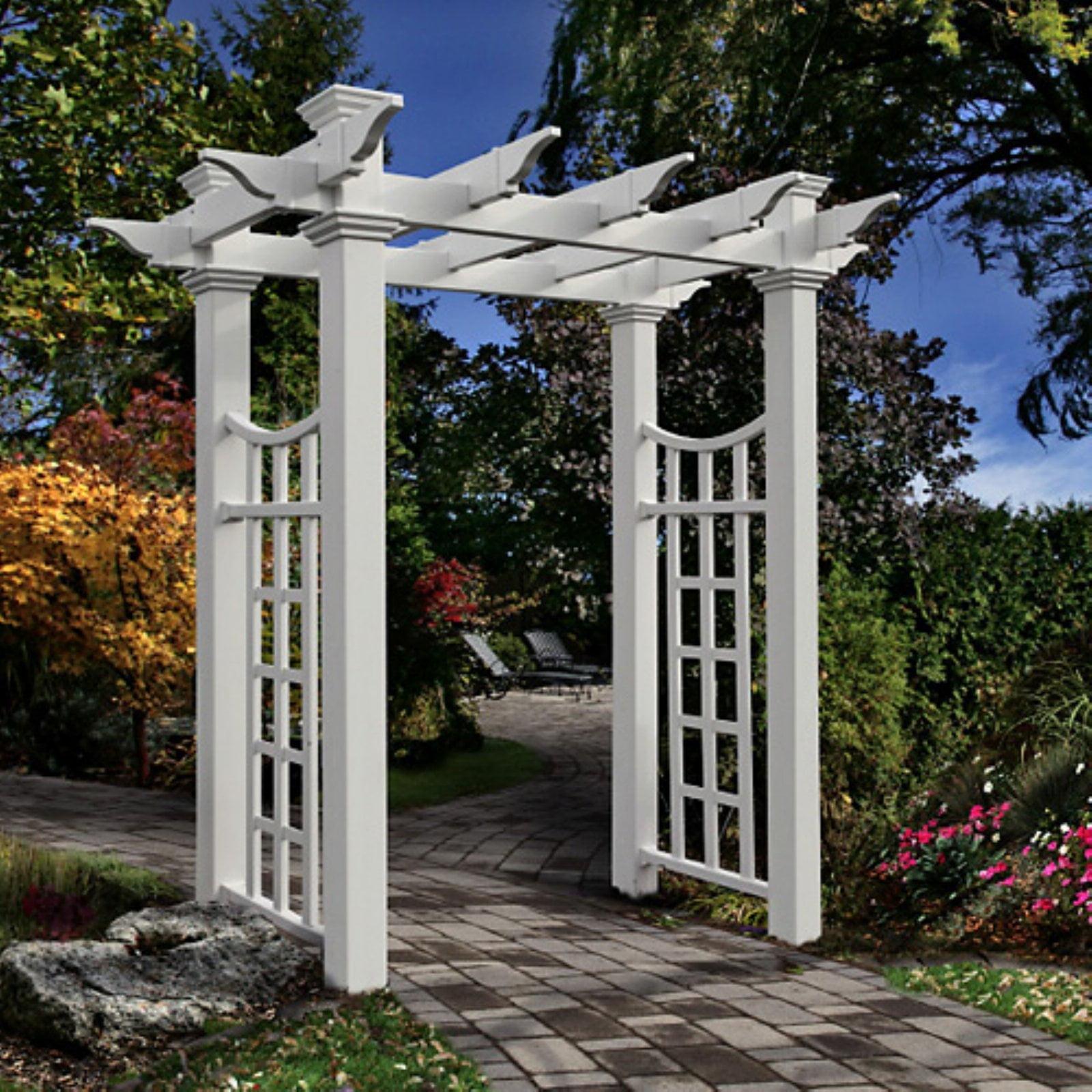 Vita 58'' W x 28'' D Vinyl Arbor in White
