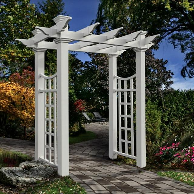 Vita 58'' W x 28'' D Vinyl Arbor in White