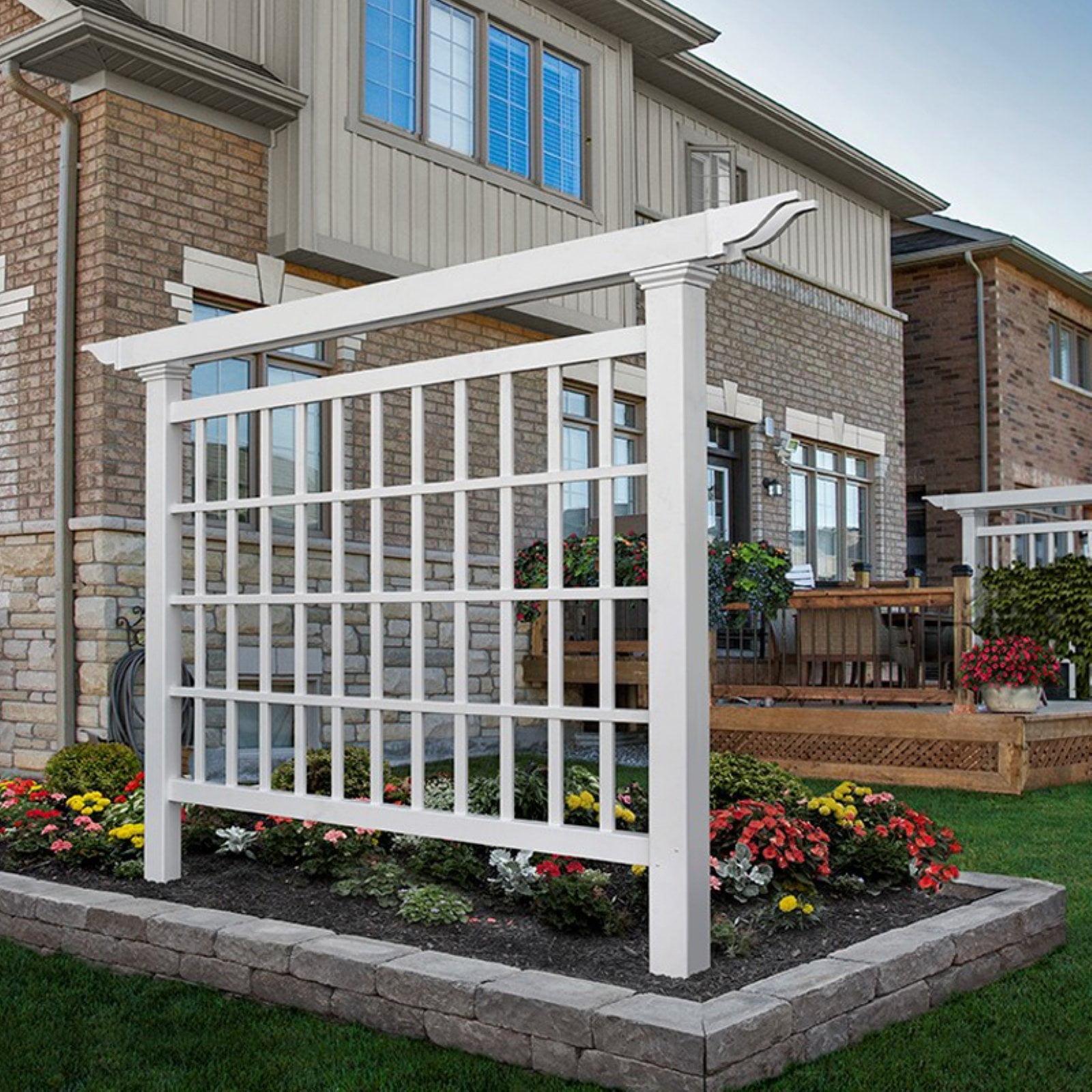 Vita Camden 90'' H x 4'' W Vinyl Lattice Panel Trellis