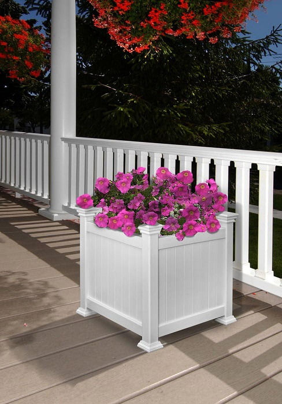 Vita White Vinyl Planter Box & Reviews | Wayfair