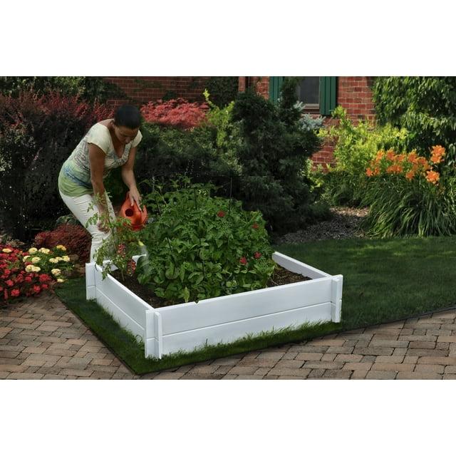 Vita Classic White Vinyl Raised Garden