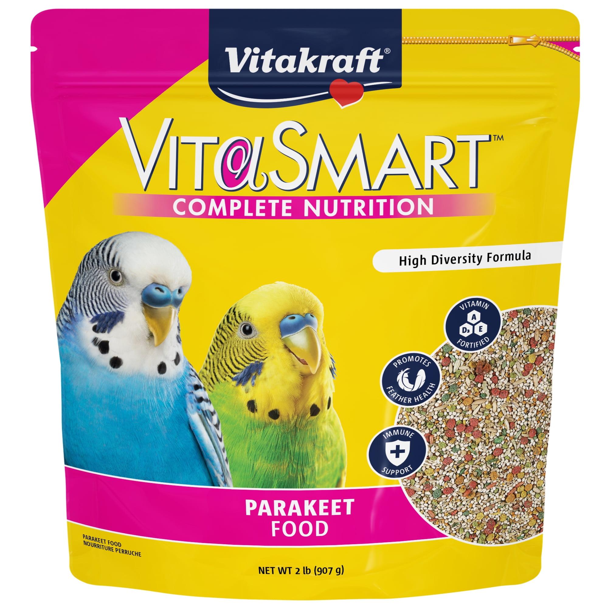 Vitakraft Vita Smart Gourmet Parakeet Food - Vitamin-Fortified - Daily Pet Bird Food