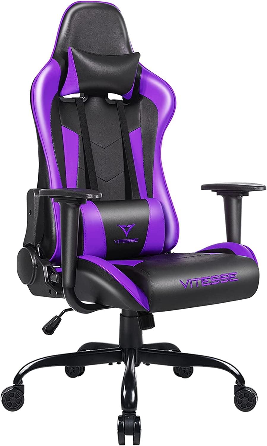 Ergonomic Racing Gaming Chair, 330 lbs PC Computer Chair with Support and Headrest