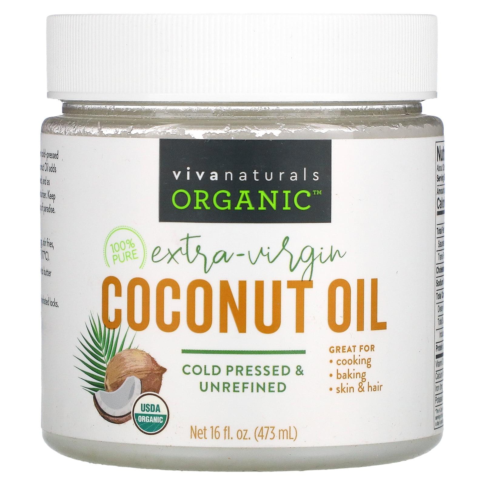 Viva Naturals Organic Extra-Virgin Coconut Oil, 16 fl oz