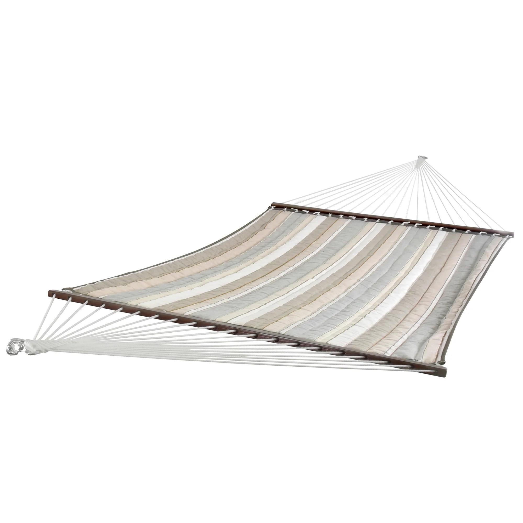 Vivere Double Sunbrella Quilted Hammock in Dove