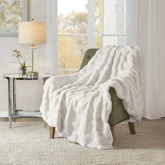 Madison Park Vivienne Faux Fur Throw & Reviews | Wayfair