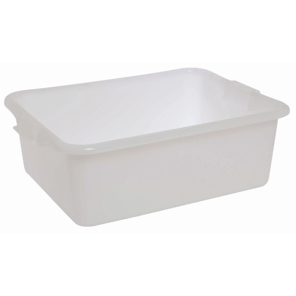 White Rectangular Polypropylene Food Storage Container, 20"