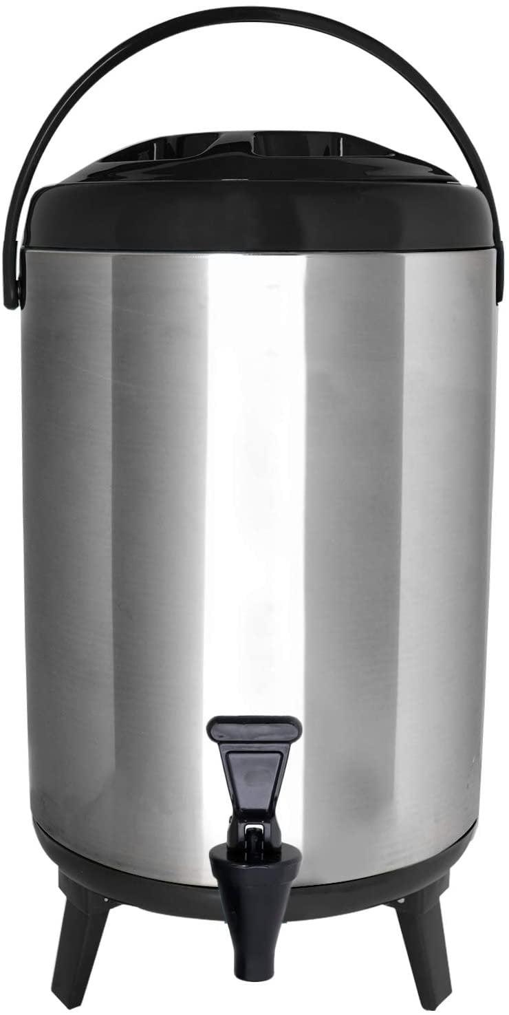 Vollum Stainless Steel Insulated Beverage Dispenser - Red, 12L