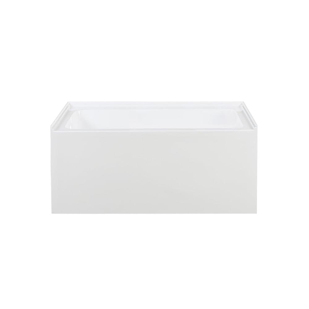 32" White Acrylic Alcove Bathtub with Apron