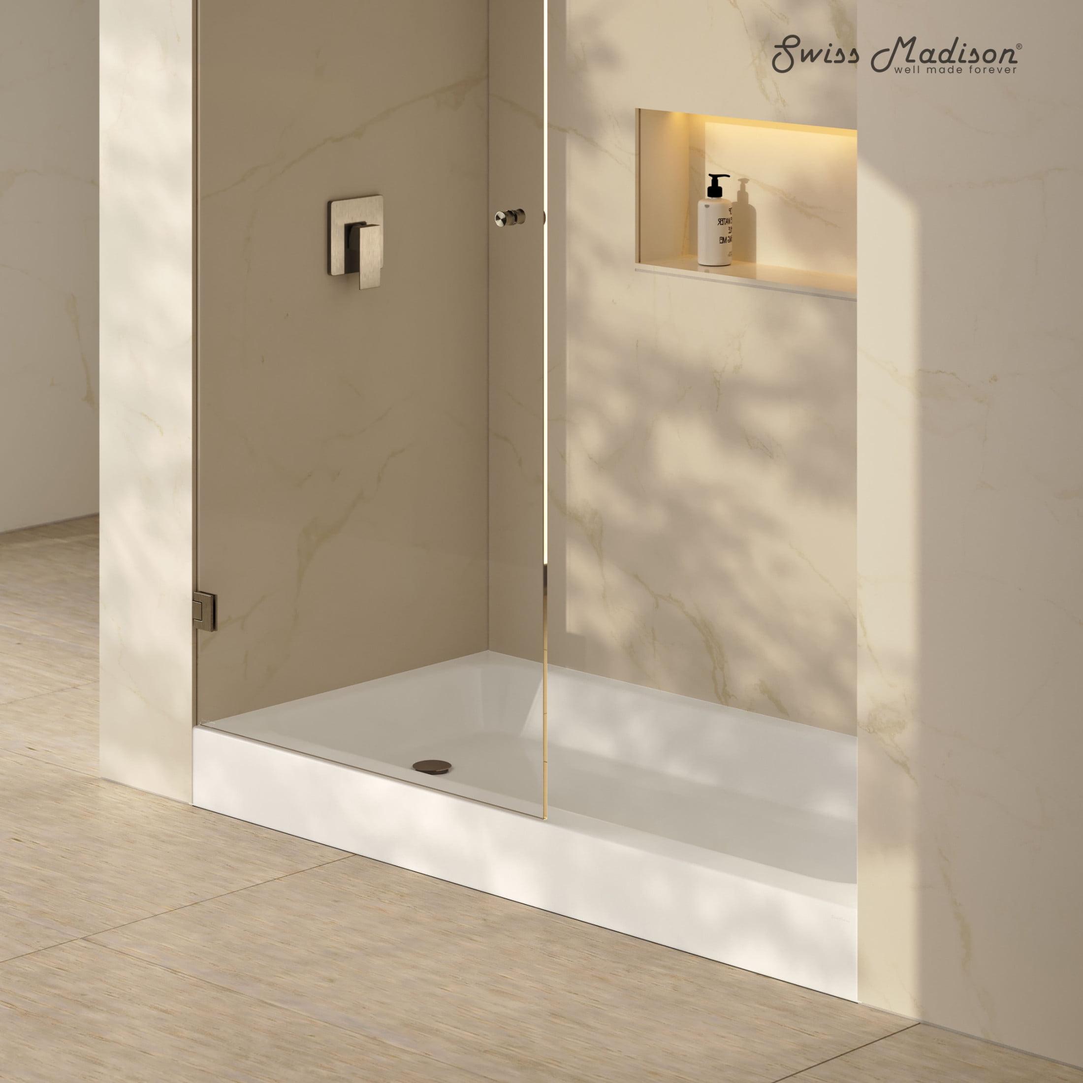 Voltaire 60 X 30 Shower Pan Base With Left Drain In Glossy