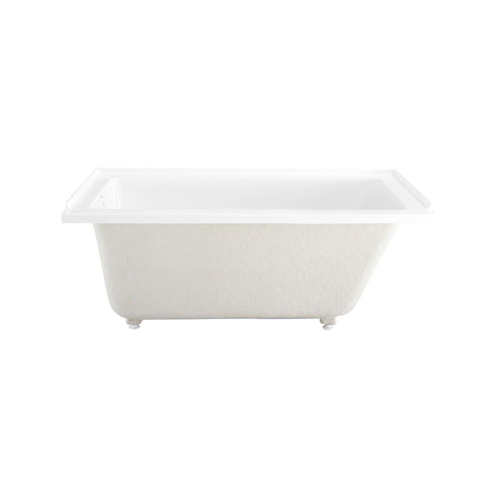 Voltaire 60" x 32" White Acrylic Alcove Bathtub with Jets