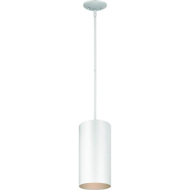Volume Lighting  1-Light White Outdoor Cylinder Pendant - N/A