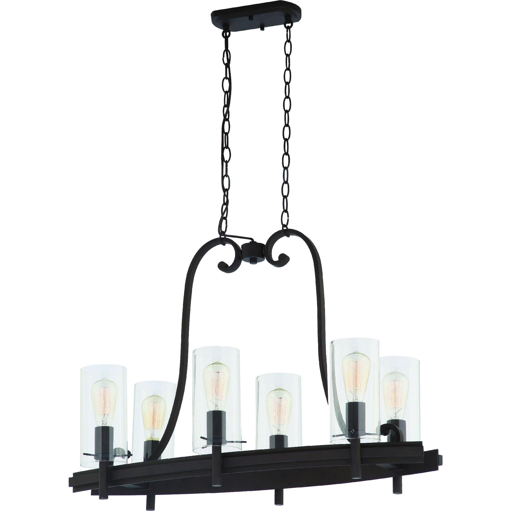 6 - Light Dimmable Square / Rectangle Chandelier