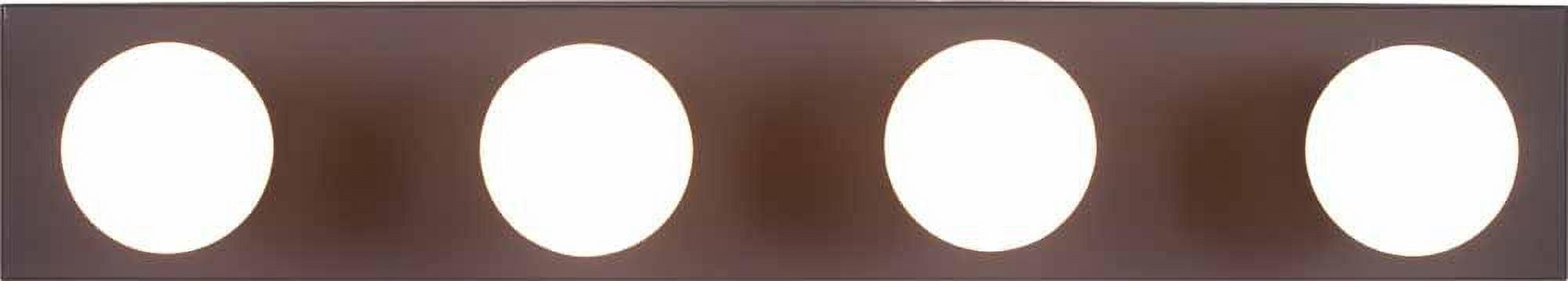 Antique Bronze 24" Direct Wired 4-Light Vanity Strip with Dimmable Feature