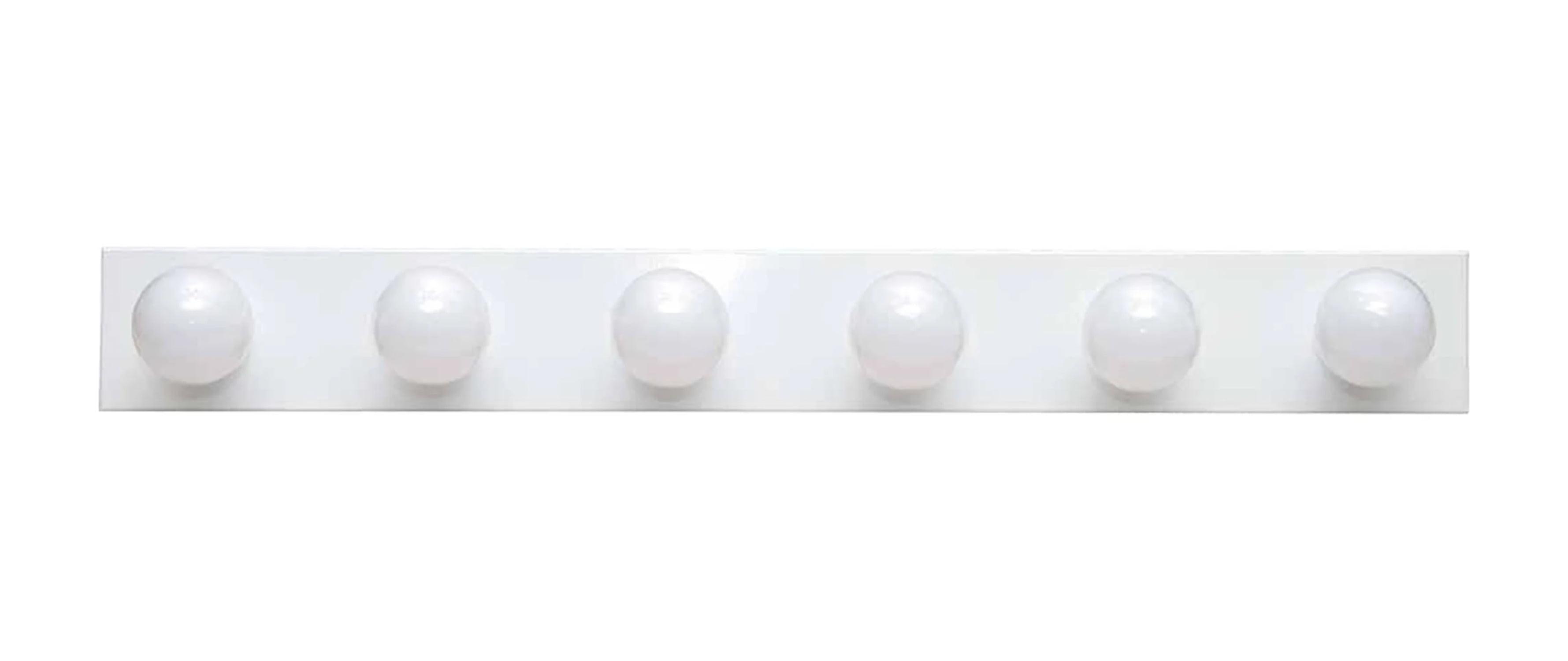 Volume Lighting V1026 6 Luces 36" de Ancho Tira para Tocador de Baño - Blanco