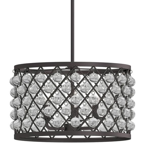 Rosdorf Park Aronda 3 - Light Dimmable Drum Chandelier