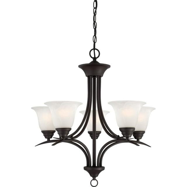 V5475-79 Trinidad 5-Light Chandelier, Antique , 23.75" x 23.75" x 24.5"