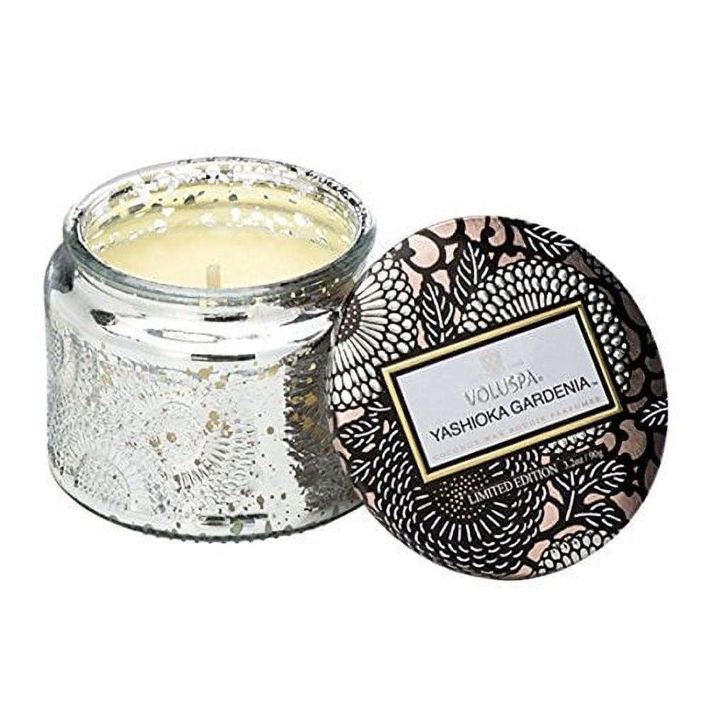 Elegant Lavender & White Scented Jar Candle - 24 oz