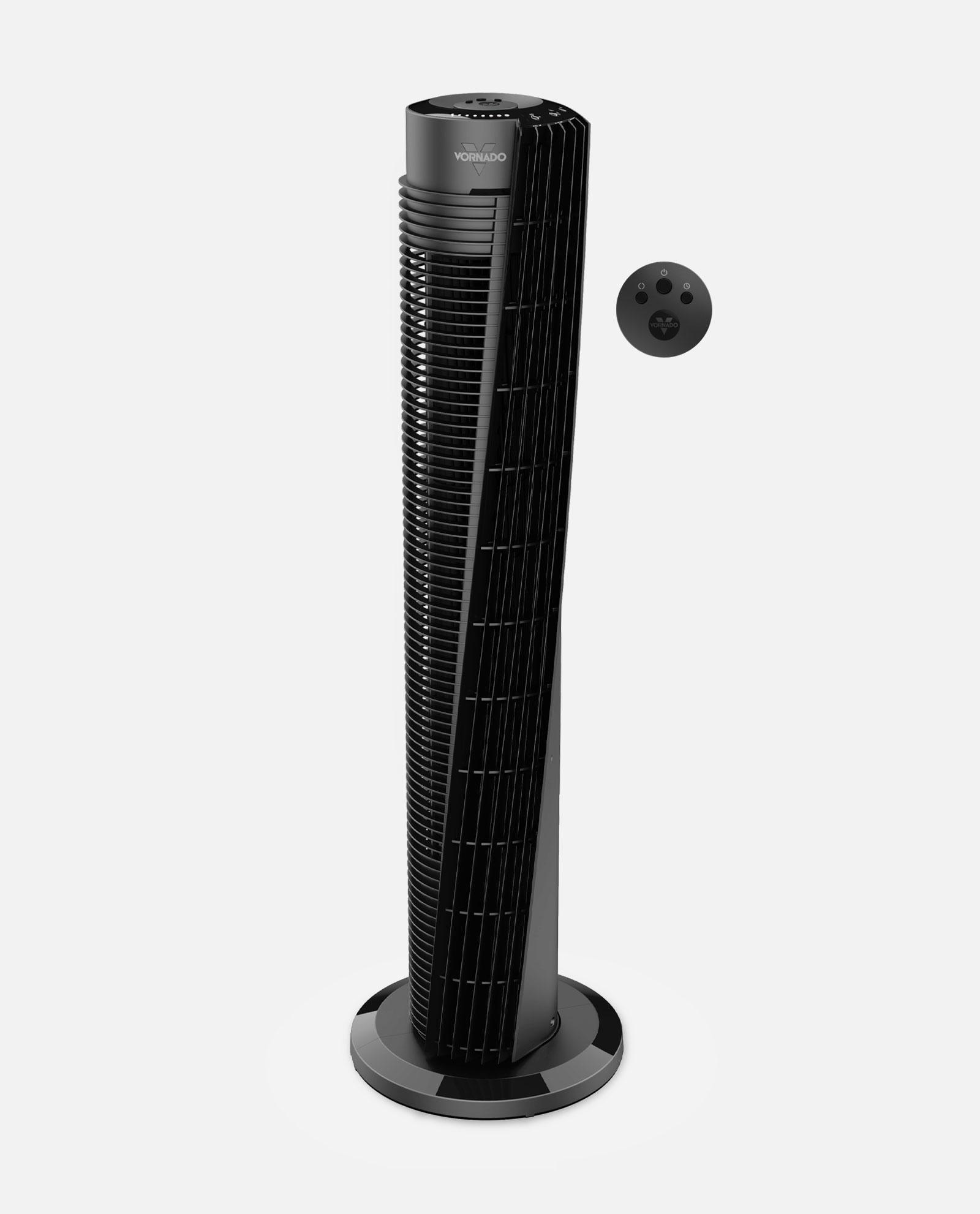 Vornado OSC84 41" Whole Room Air Circulator Tower Fan with Remote Control, Black