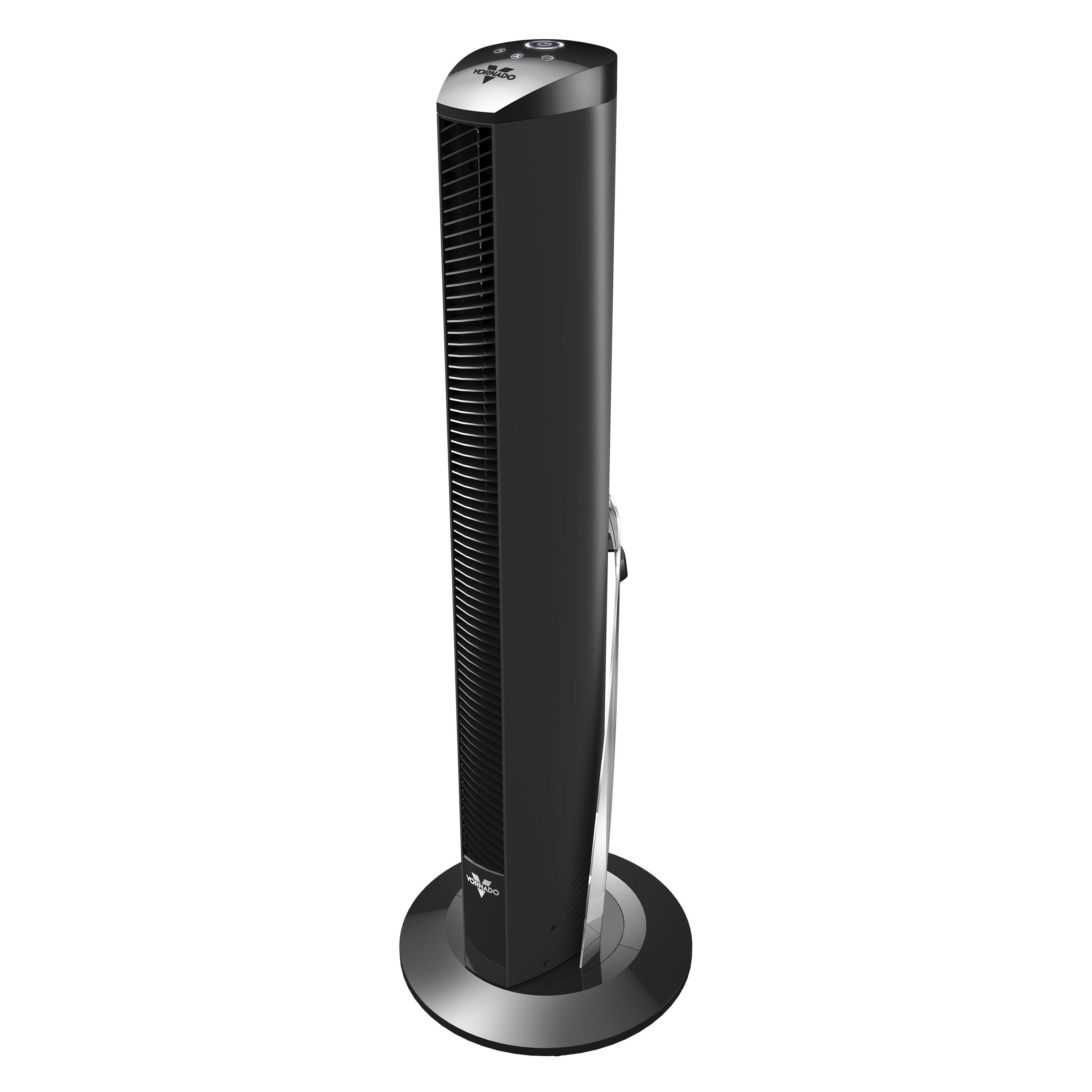 Vornado 37" OSCR37 Oscillating Tower Fan Black: Quiet Standing Fan with Remote, 4 Speeds, Programmable Timer, Indoor Use