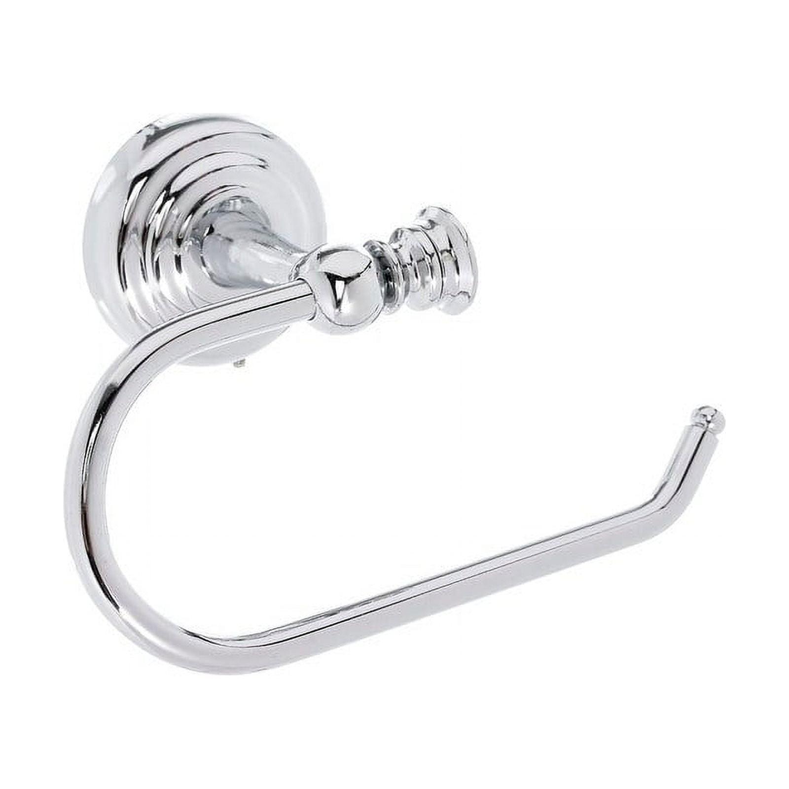 Chrome Wall Mounted Toilet Paper Holder with Round Backplate