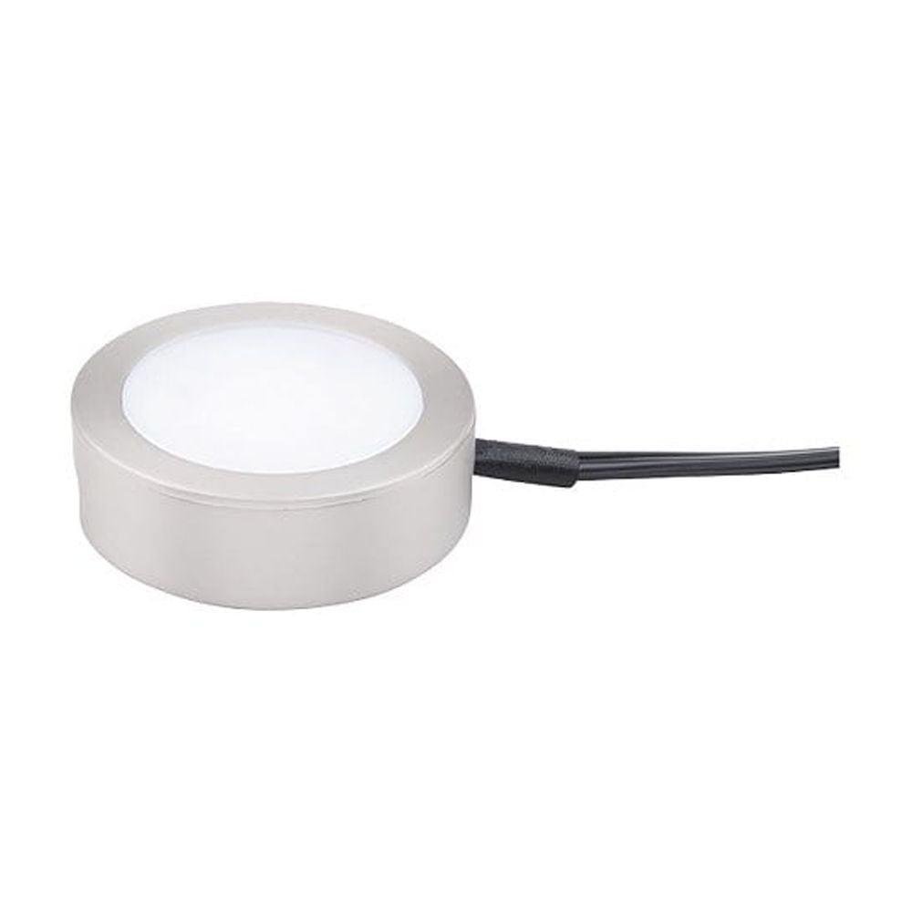 Sleek Nickel 3-CCT LED Puck Light for Versatile Lighting