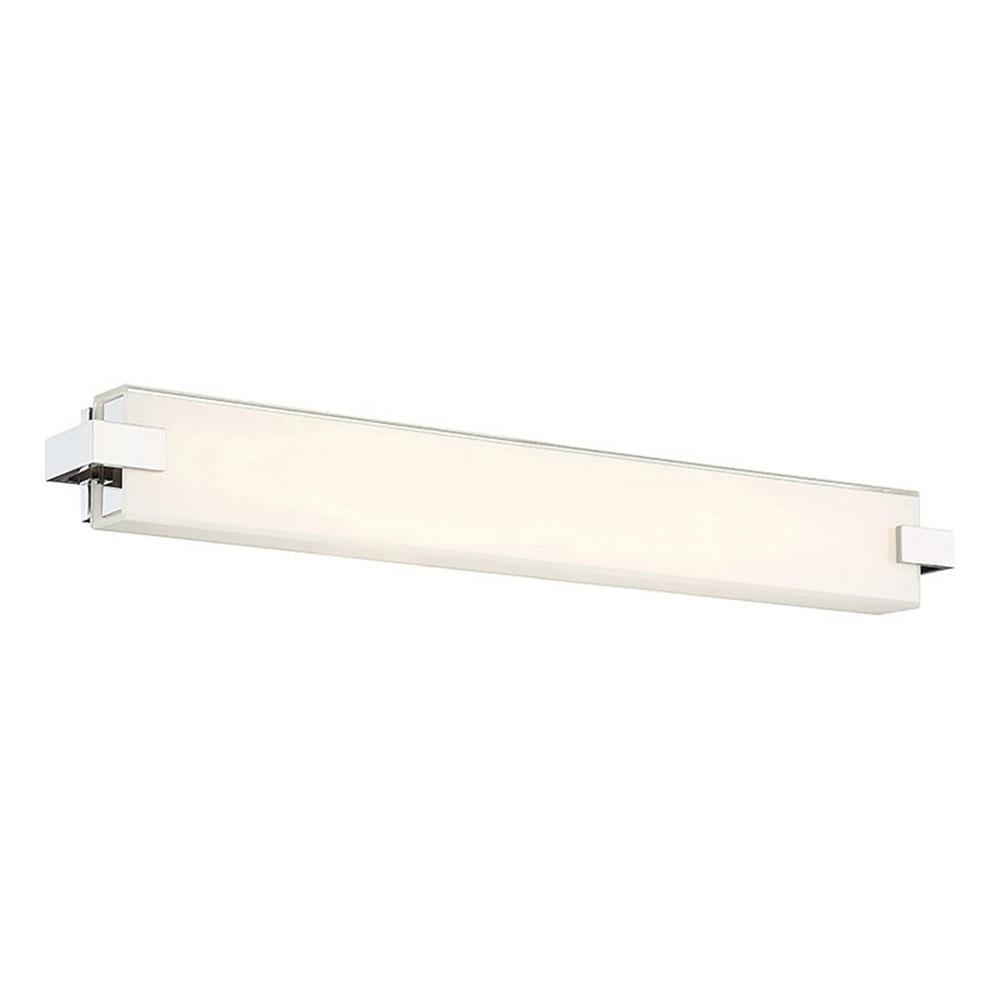 WAC Lighting Bliss 28" LED 2700K Aluminum Bathroom Vanity/Wall Light in Nickel