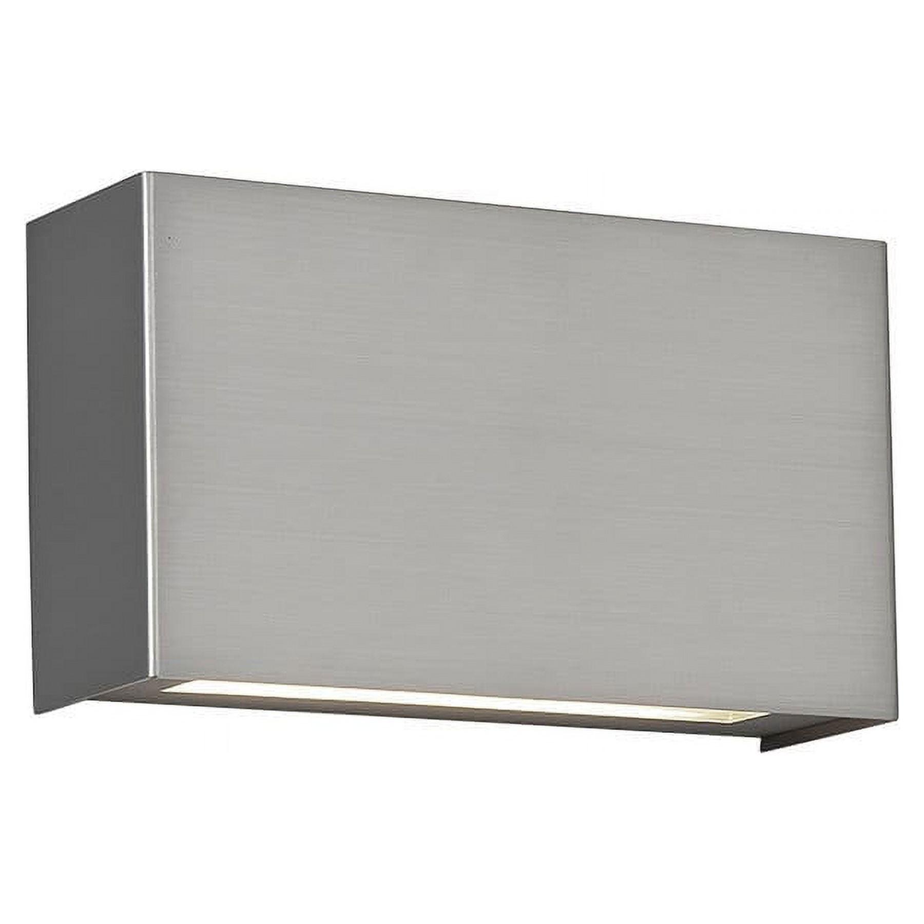 Sleek Nickel 12" Dimmable LED Wall Sconce with White Glass Diffuser