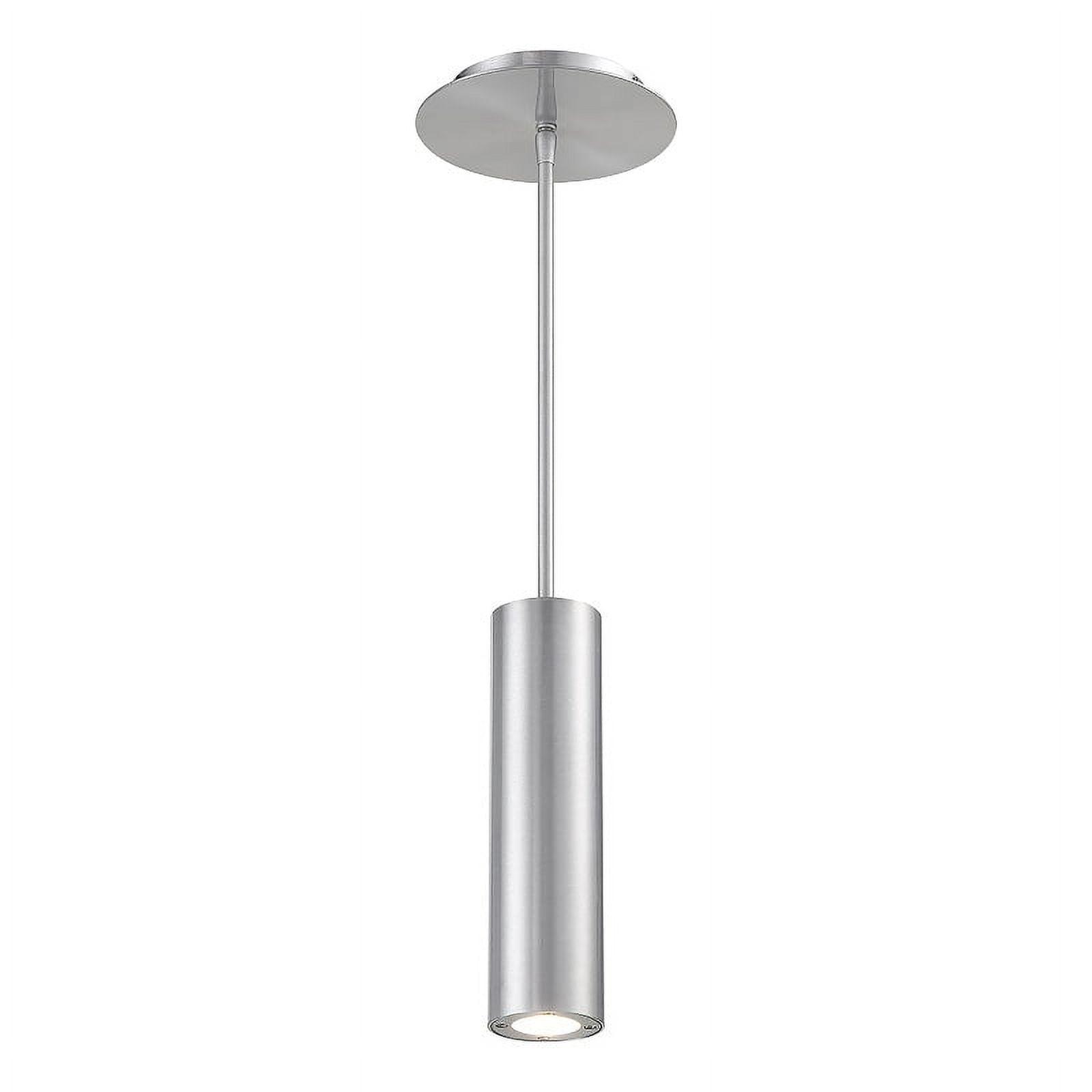 Sleek Modern 10" Brushed Aluminum LED Pendant Light, Energy Star Rated