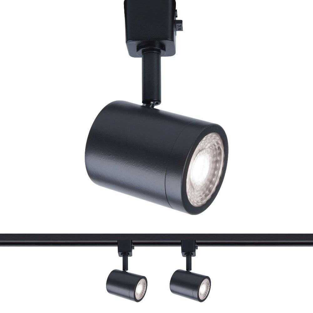WAC Lighting Charge 10W LED Aluminum Track Head for H Track in Black (Set of 2)