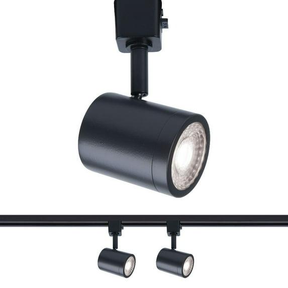 WAC Lighting Charge 10W LED Aluminum Track Head for H Track in Black (Set of 2)