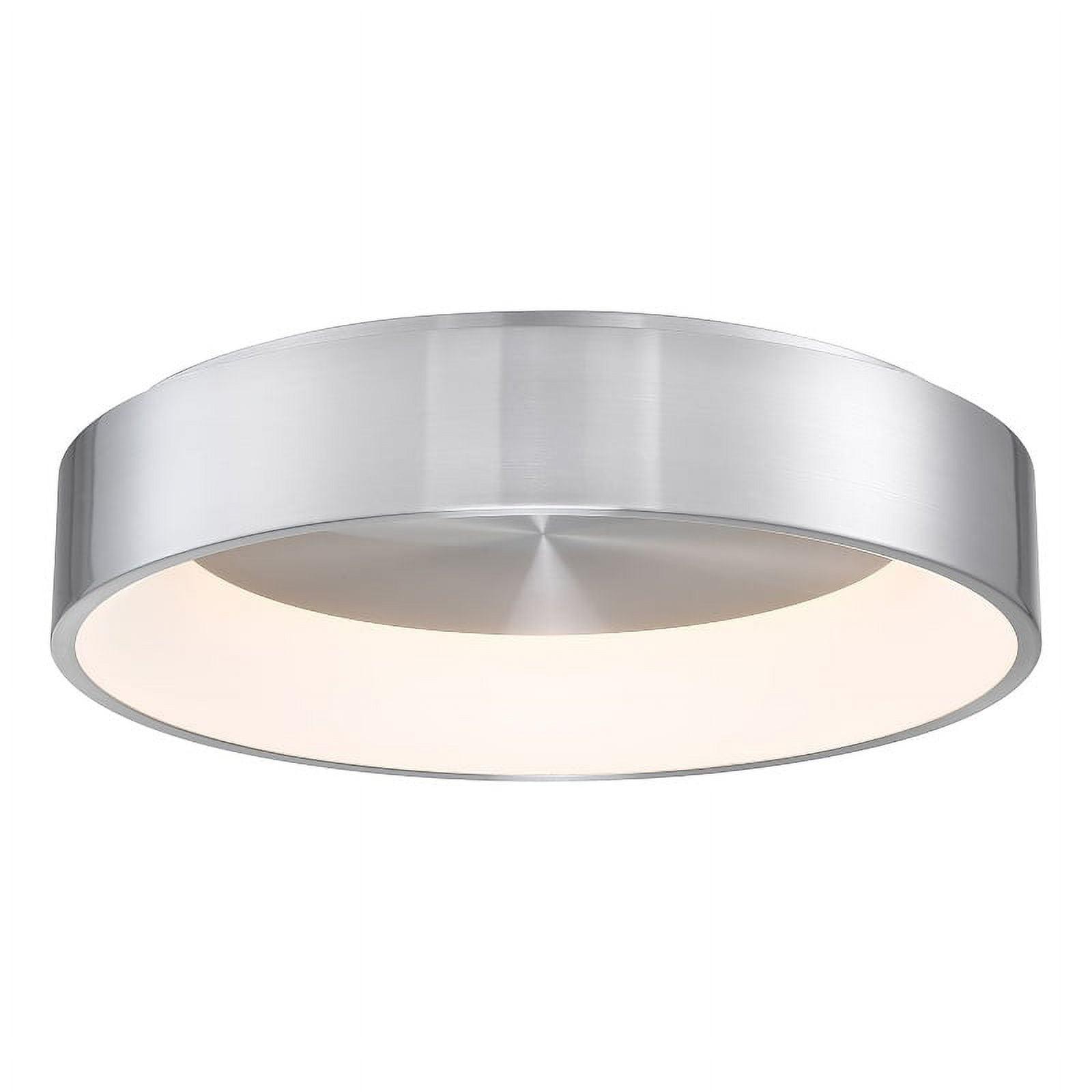 Corso 23" Brushed Aluminum Modern LED Flush Mount