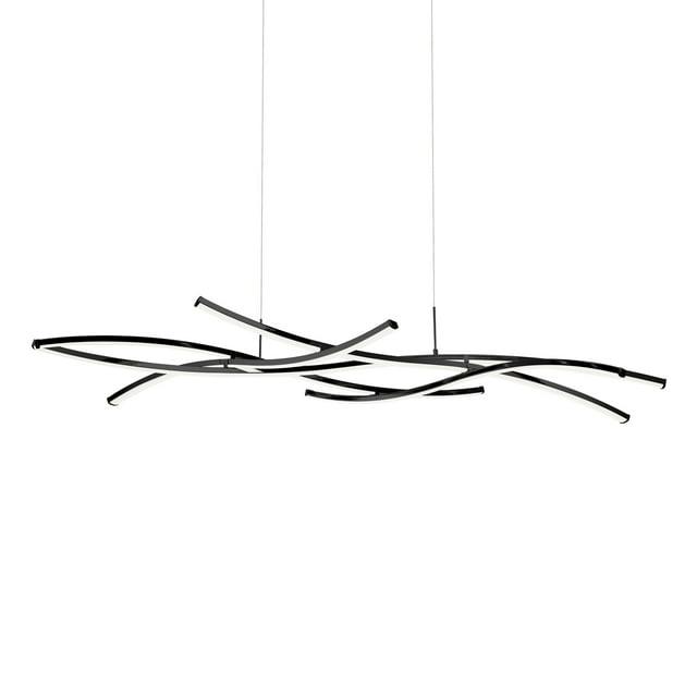 dweLED Divergence 9 - Light Dimmable LED Modern Linear Chandelier