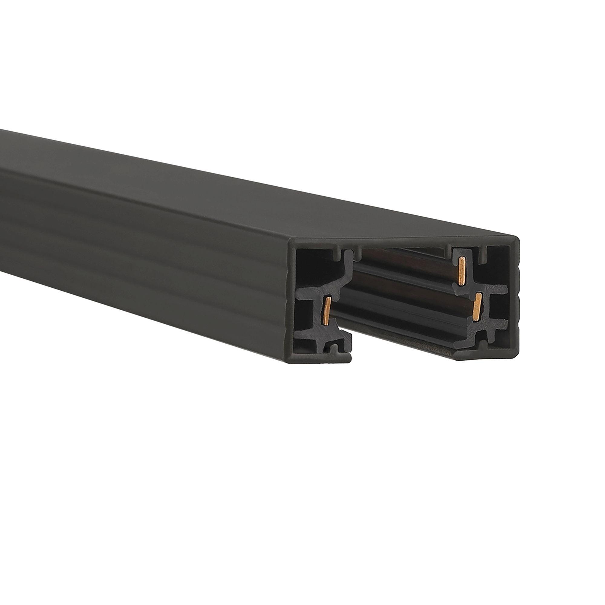 WAC Lighting HT4-BK 120V Single Circuit H Track Section