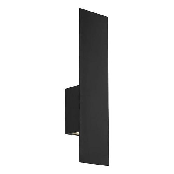 WAC Lighting Icon 20" 2-Light Aluminum Indoor and Outdoor Wall Light in Black