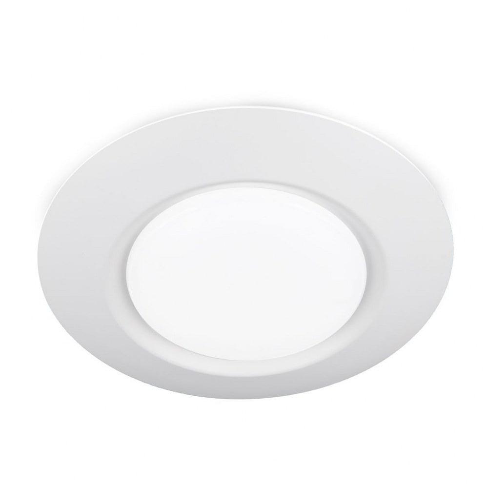 Sleek White Acrylic 8" LED Flush Mount Energy Star Light